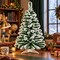 RAHEEV; 3 ft Snow Flocked Artificial Christmas Tree with Hinged Branches; Category:Christmas Tabletop & Accent Trees; Image:5